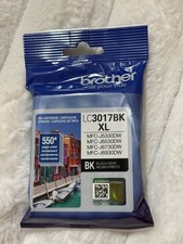 New Genuine Brother LC3017 BK XL Black Ink Cartridge Sealed Exp 3/26