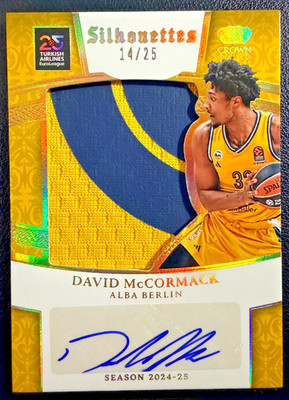 DAVID MCCORMACK 2024-25 Panini Crown Royale EB Patch Autograph Prime 14/25