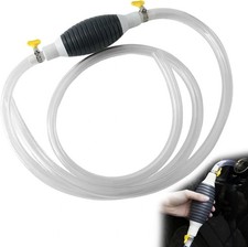 Portable Hand Siphon Pump Easy Use Fuel Transfer For Petrol Diesel Oil Water UK
