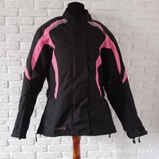 GearX Motorcycle Biker Textile Black Jacket Size L