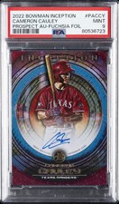 2022 BOWMAN INCEPTION PROSPECT AUTO #PACCY CAMERON CAULEY 33/75 PSA 9 AUTO