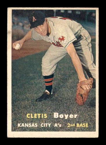 1957 Topps #121 Clete Boyer RC EX X3200452