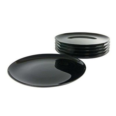 Luminarc Italien Party Pizzateller 33 cm Teller Set 6-tlg Schwarz 