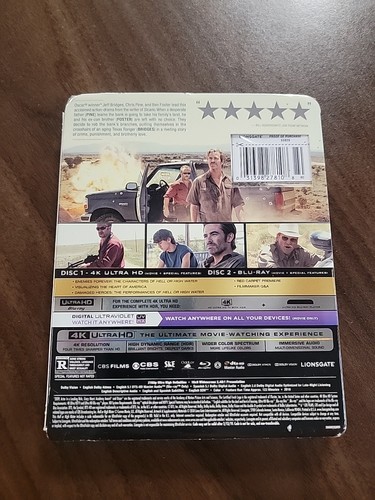Hell or High Water (4K Ultra HD/Blu-Ray, 2016, 2-Disc Set, Digital Copy) Slip Co - Imagen 2 de 3