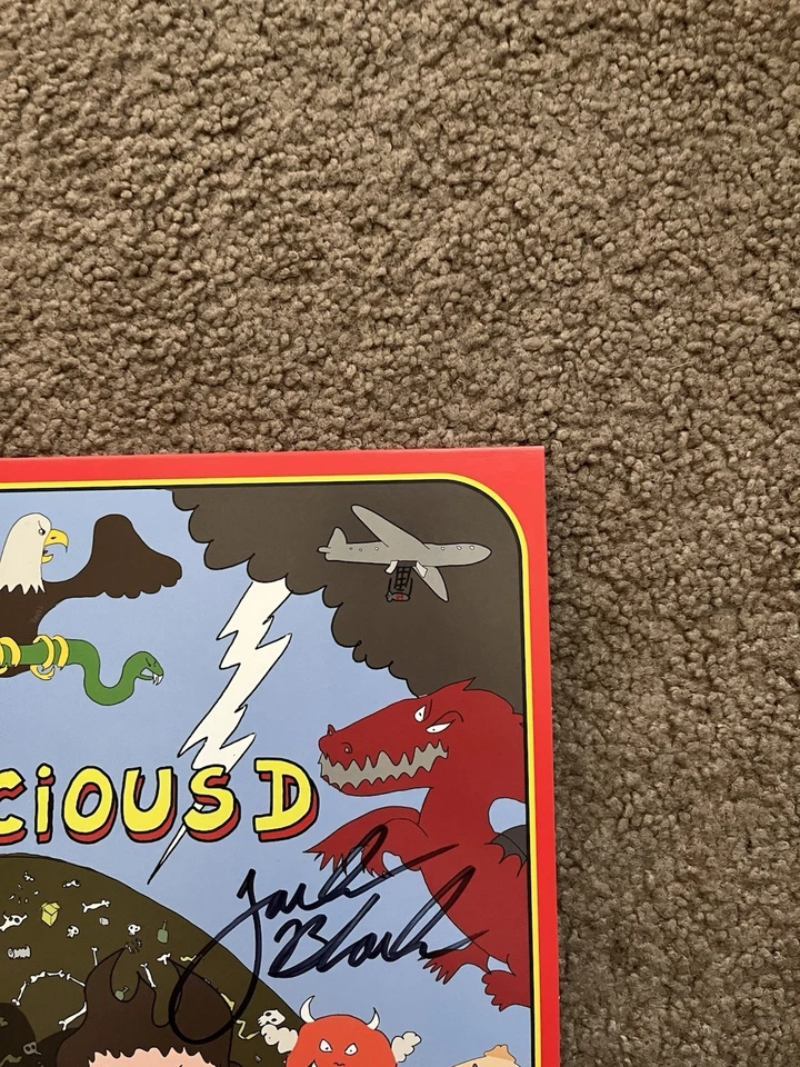 Tenacious D Post Apocalypto Jack Black & K.G. Signed Green Vinyl - Image 3 of 4