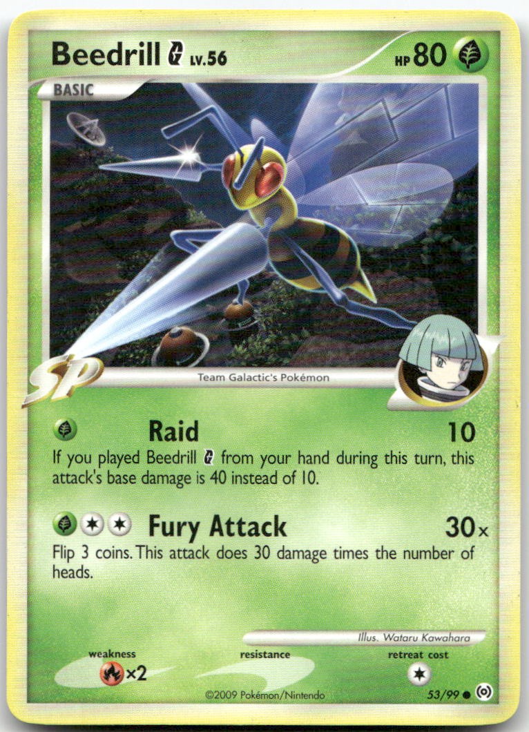 Beedrill G 53/99 Common Arceus Pokemon LP