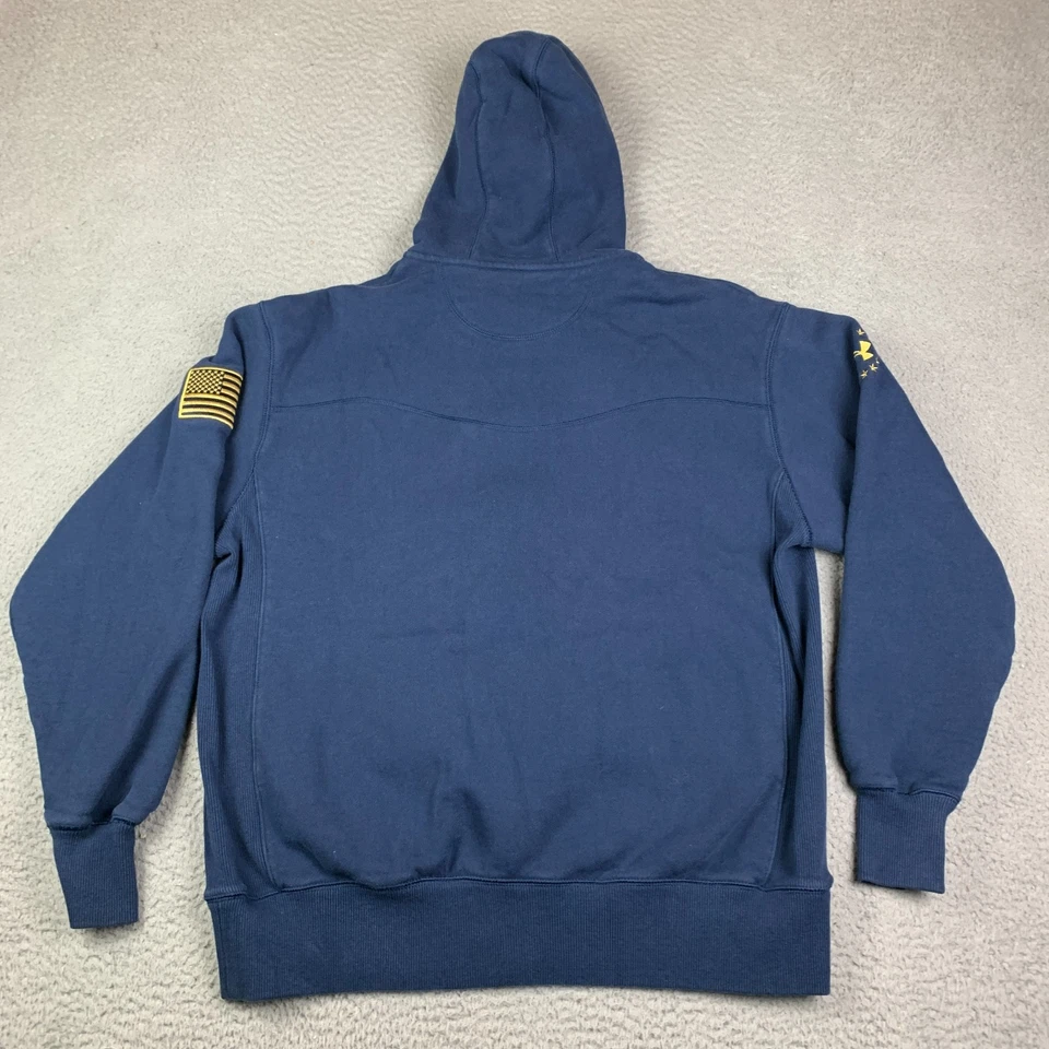 Under Armour Project Rock Hoodie Mens L Full Zip Blood Sweat Respect Gym - Image 2 of 4