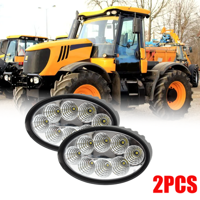 #ad #ad For JCB FASTRAC 3190 3230 3200 3220 Flood beam RH LH LED Oval Working LED 2 PCS $100.00