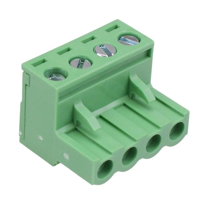 10 x 4-Way 5.08mm Right Angle Pluggable Terminal Block 15A 300V