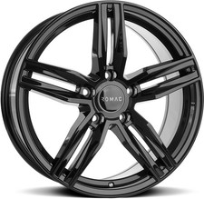 Alloy Wheels 17" Romac Venom Black Gloss For Honda Ridgeline 05-14