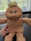 1982 Original CABBAGE PATCH KIDS Doll w/ Blond Tuft Yarn Hair, Blue eyes