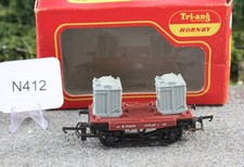 Triang Hornby OO 1:76 R.340 BR Container wagon Missing one Good FNQHobbys N412