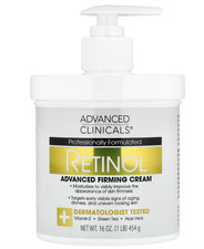 Advanced Clinicals Retinol Firming Cream 454g 16oz Anti-Ageing USA Import