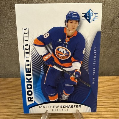 2025-26 Upper Deck SP Hockey Blue Rookie Authentics Matthew Schaefer Islanders