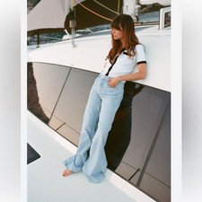 ZARA Z1975 WIDE-LEG HIGH-WAIST JEANS WITH CUT...