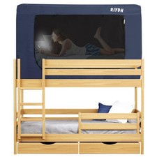 Bunk Bed Tent Bed Canopy for Adult and Kids Indoor Blackout Sleep Tents Blue