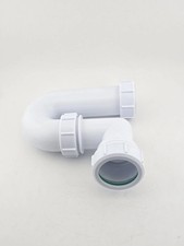 40mm inline U Bend Waste Trap P Trap – Plastic Sink Basin Pipe Plumbing