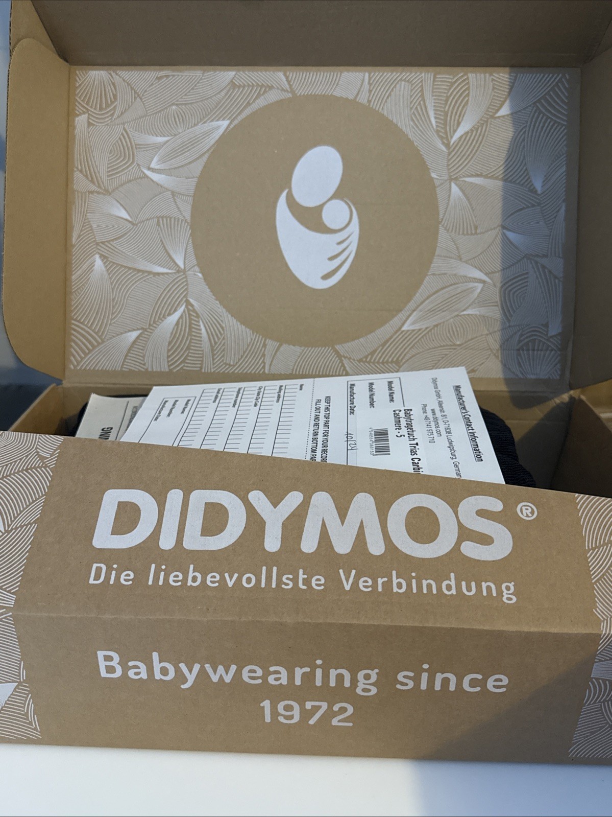 Didymos Woven Baby Wrap Trias Carbide Cashmere Size 5