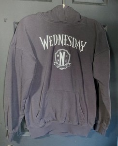 H&M Wednesday black hoodie size 16/18