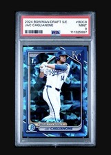 Jac Caglianone 2024 Bowman Draft  1st Chrome Sapphire #BDC-8 PSA 9 Mint
