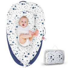 Baby Lounger for 0  24 Months, Portable Infant Support Pad for Tummy Time and Dia