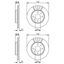 Disque de frein Lada 110