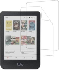 Water Resistant Anti-Glare Screen Protector Set for Kobo Clara eReaders - 3 Pack