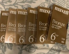 Maxell Bronze T-120 VHS Videocasette Tape Sealed 6