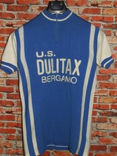Heroische Trikot Maillot Fahrrad Radsport Vintage 70'S Bergamo 50% Wool Bestickt