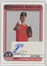 2023 Panini USA Baseball Stars & Stripes /72 Jack Pineau #U18-JP Auto 0x82