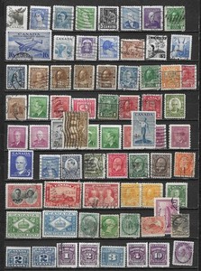 Stamps. Canada.  Mixture. Lot. Used. (527).