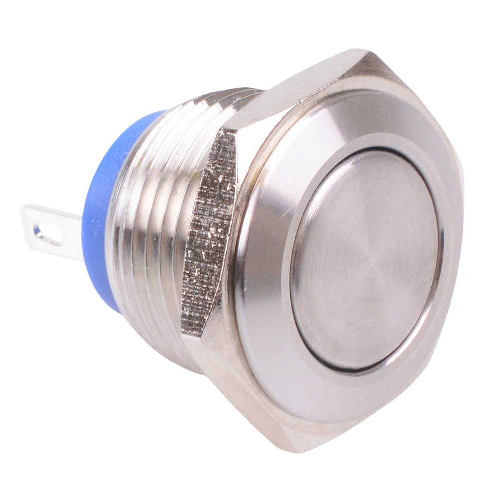 Off-(On) Momentary 16mm Vandal Resistant Push Switch SPST