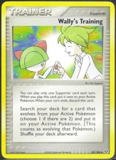 Wally's Training Uncommon EX Emerald 85/106 LP on eBay