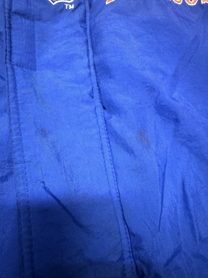 Chaqueta de Colección Denver Broncos Azul Naranja Starter Pro Line NFL Puffer Cremallera Años 90 L Foto 2 de 4