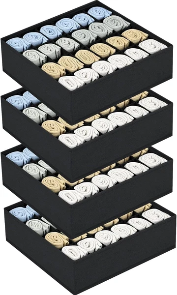 UnterwäSche Socken Organizer - 4Er Set Schrank Schubladen-Organizer Kleidung, 96-image