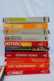 Estate Find Atari Video Computer System Model cx-2600A 1980 + 12 Game Cartridges