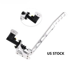 Aluminum Racing Hydraulic Silver Long Arm Handbrake Gear Drift Hydro E-brake Kit Aluminum Racing Hydraulic Silver Long Arm Handbrake Gear Drift Hydro E-brake Kit