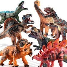 7 Piece Jumbo Dinosaur Toys for Kids 3-5, Large Soft Dinosaur Toys for Boys K...