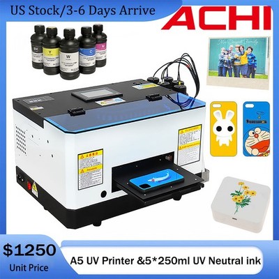 A5 UV Printer Epson L800 Printhead UV Flatbed Printer For Phone Case metal Wood