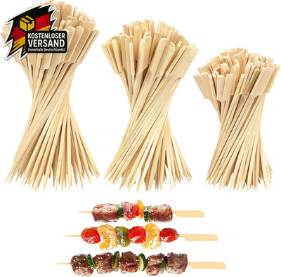 Holzspieße Fingerfood Spieße 15Cm 18Cm 20Cm Lang 300 Stück Schaschlikspieße Holz
