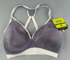 NWT Wacoal Women's Sport Collection Low Impact Non-Wire Sports Bra US 32D Grey