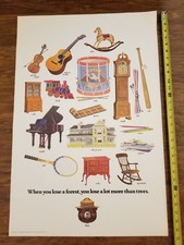 Lot Of 16 Vintage Smokey Bear U.S.D.A. Forest Service Fire Prevention Posters