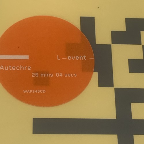 Autechre RARE CD L-Event EP IDM Abstract Experimental Warp Music Electronic NEW - Foto 2 di 6