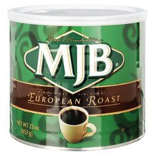 MJB European Ground Coffee, Dark Roast, 23 Ou...