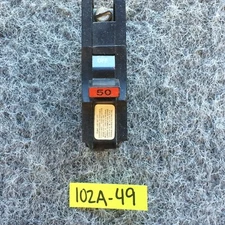 Federal Pacific 50 Amp 1 Pole Circuit Breaker FPE Stab-Lok Thick 120/240VAC