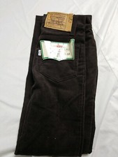Vintage Levi's 12x26 Straight Leg brown Corduroy Pants Boys White Tab NWT