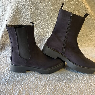 Faux Suede Chelsea Boots Womens KG Kurt Geiger Tanya Suede Buckle