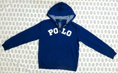 NWT~ POLO RALPH LAUREN BOYS HALF ZIP PULLOVER Hoodie Sz XL ( 18 - 20 )