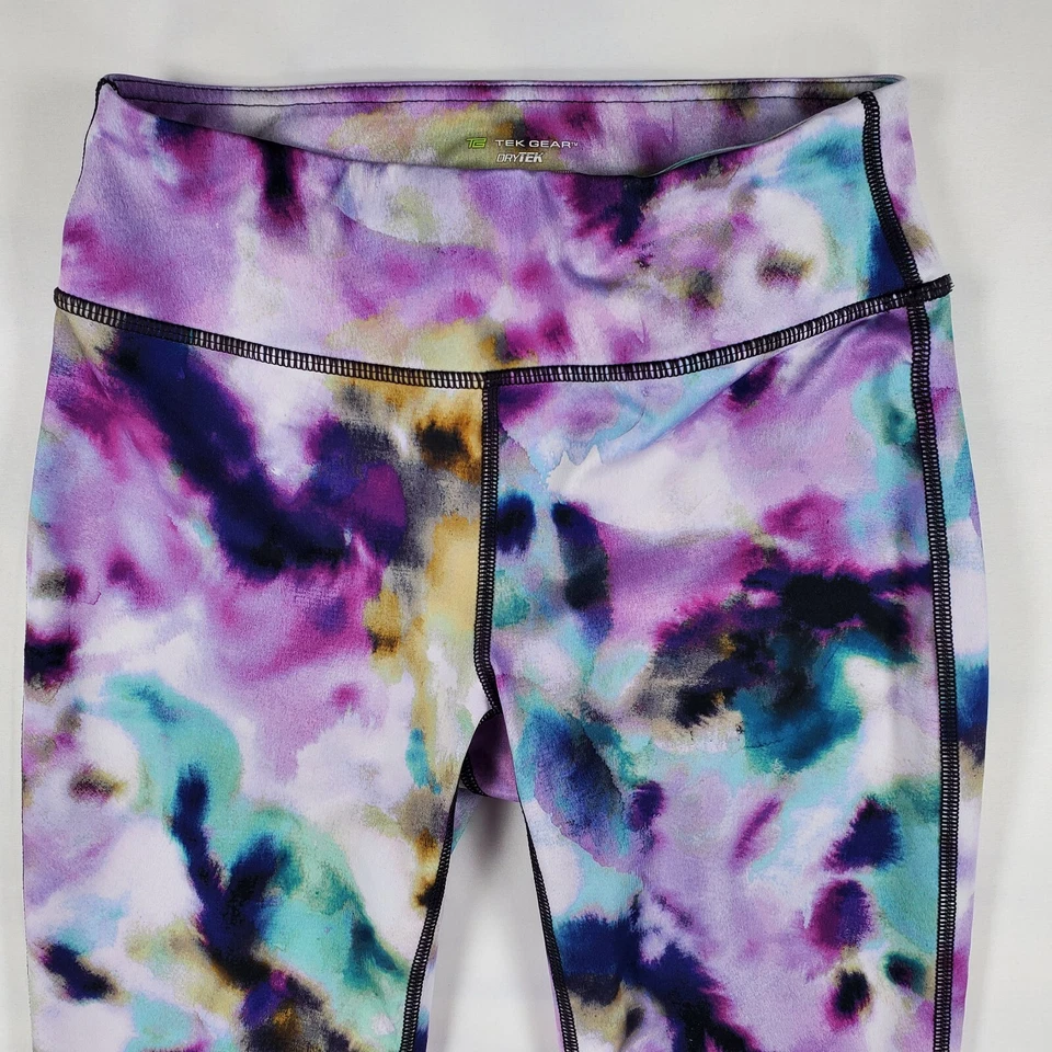 Leggings de ejercicio Tek Gear para mujer talla pequeña multicolor recortados pantalones de entrenamiento Foto 4 de 4
