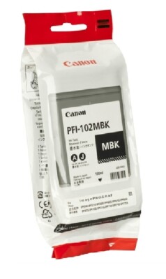 Original Ink Canon iPF510 iPF605 iPF610 iPF710 iPF750 / PFI-102MBK Matt Black